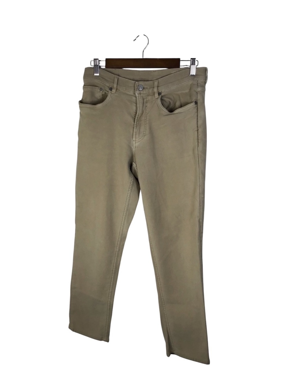 Faherty Stretch Terry 5-Pocket Pant in Khaki Size 30.